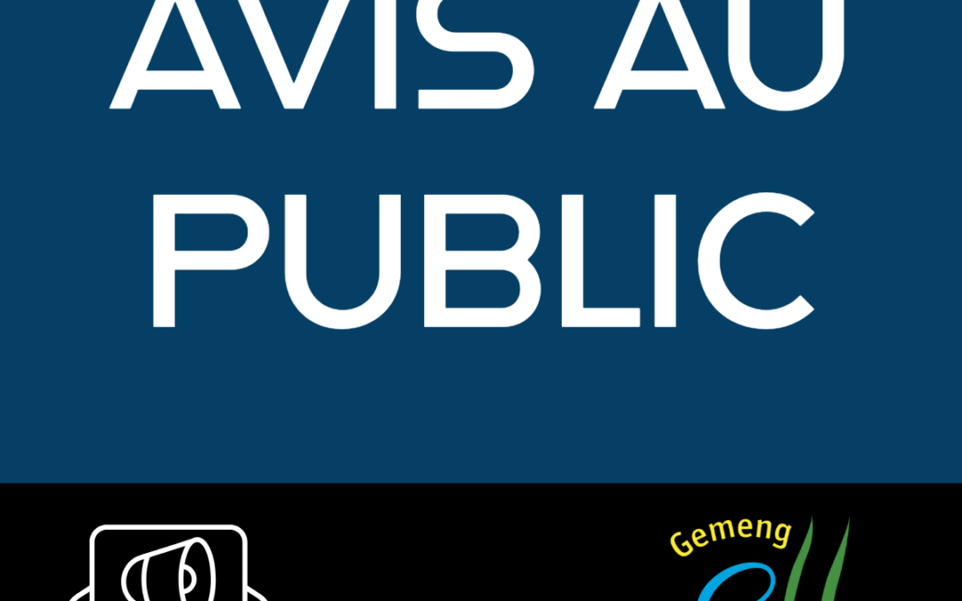 Avis au public – Route barrée à Hostert