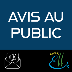 Avis au public - Route barrée à Hostert