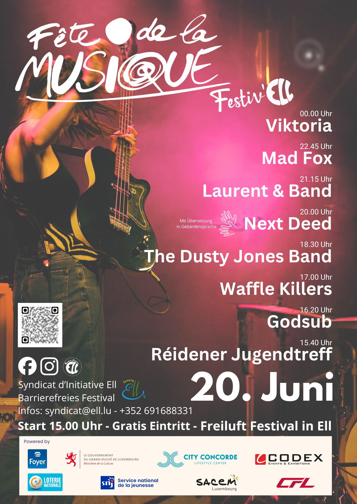 Flyer Festiv'Ell 2026 with preview QR