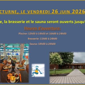 Soirée Nocturne, vendredi le 26/06/2026 - Réidener Schwämm