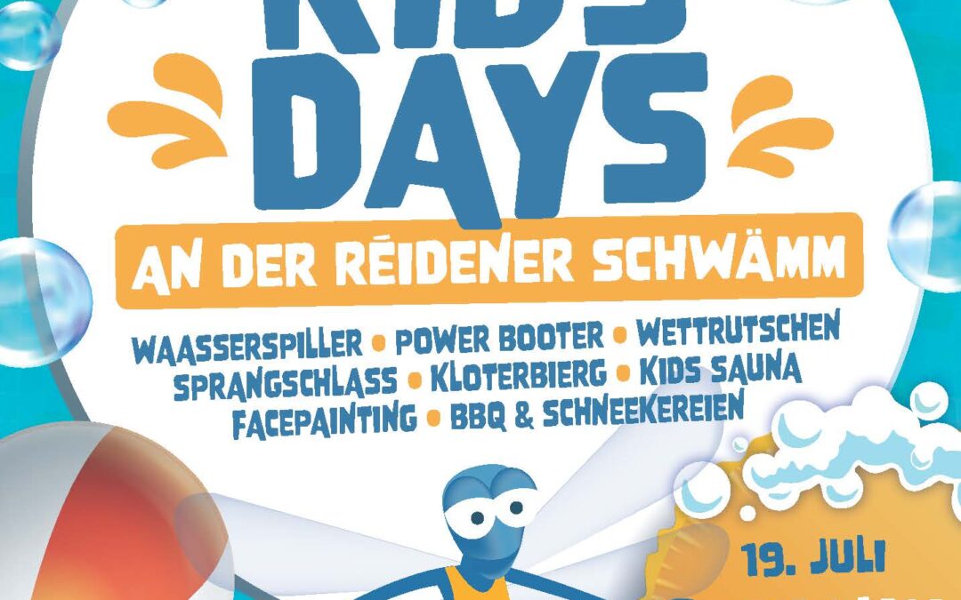 KIDS DAYS an der Réidener Schwämm 18/07 – 26/07/2026