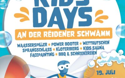 KIDS DAYS an der Réidener Schwämm 18/07 – 26/07/2026