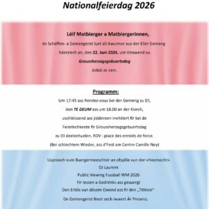 Nationalfeierdag 2026