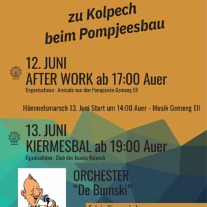 Kiermesweekend zu Kolpech beim Pompjeesbau - 12/06/2026 ab 17:00 Auer