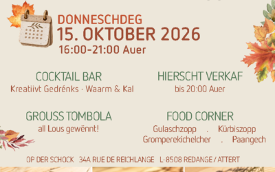 Afterwork & Late Night Shopping « Op der Schock » – 15/10/2026