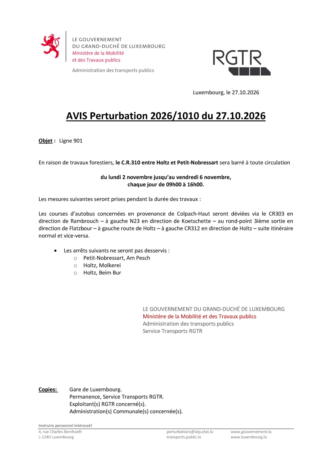 AVIS Perturbation 2026/1010